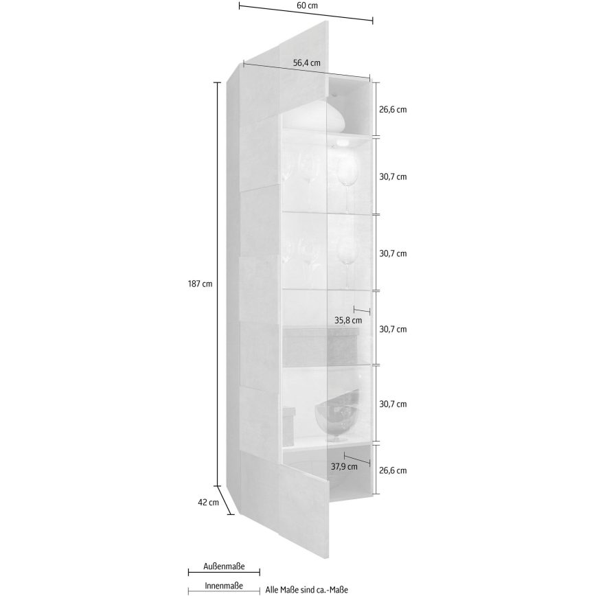 SERIAN-lipasto, valkoinen