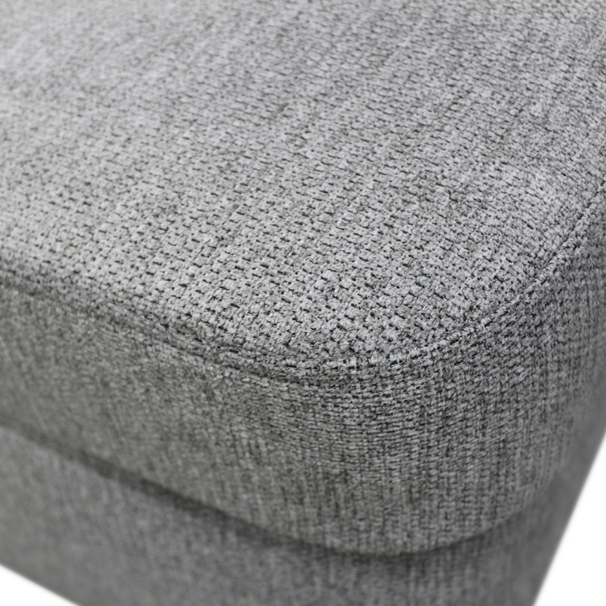 SERPA U-muotoinen avattava oikeanpuoleinen kulmasohva säilytystilalla, harmaa