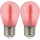 SET 2x LED-polttimo PARTY E27/0,3W/36V punainen
