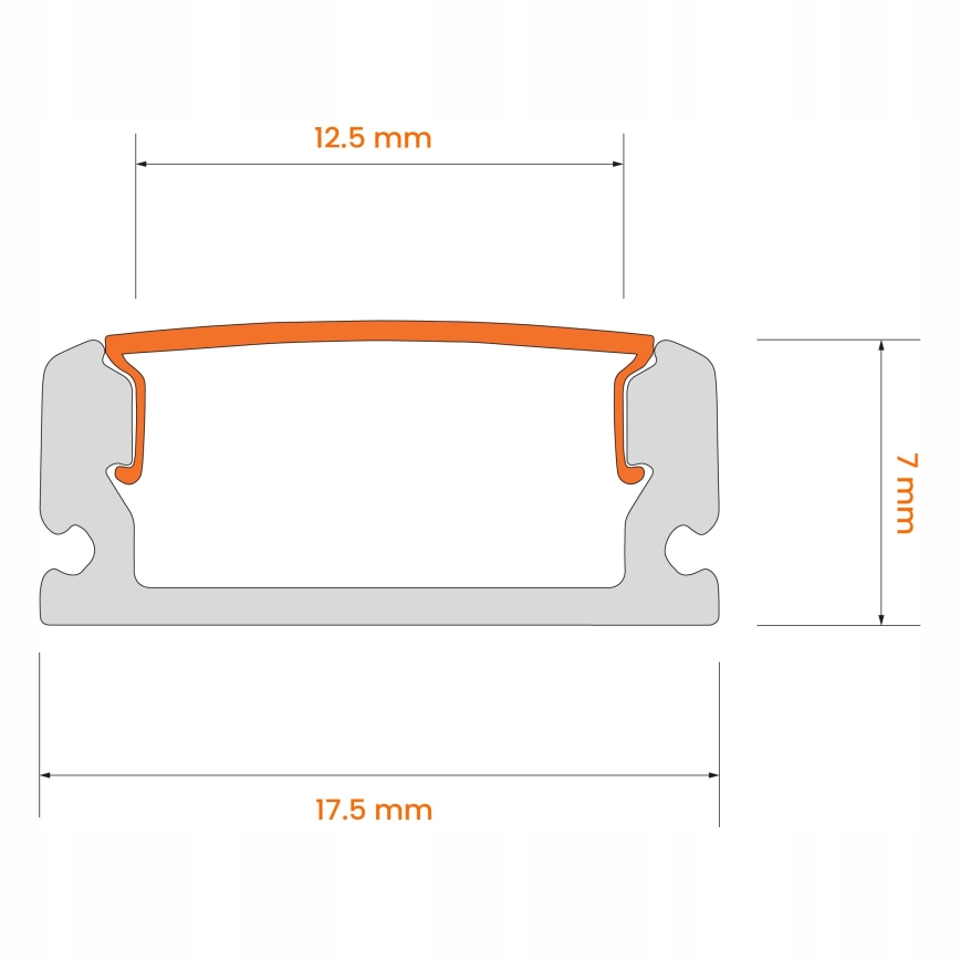 SETTI 1x LED-valonauha liikeanturilla FLEX LED/3,6W/4xAA 2 m + 2x sisäänrakennettava profiili 1 m musta/valkoinen