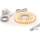 SETTI 1x LED-nauha MYLIVING LIGHTSTRIP LED/22W/230V 5 m + 5x upotettava profiili 1 m hopea/valkoinen
