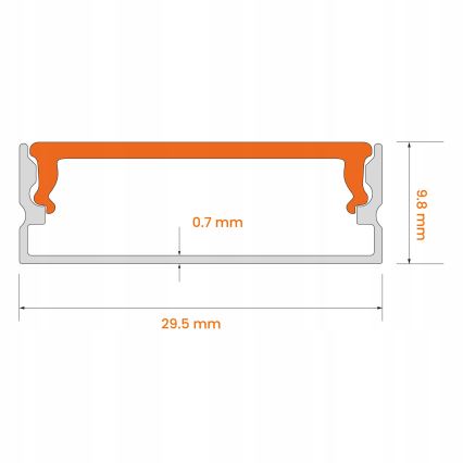 SETTI 1x LED-nauha MYLIVING LIGHTSTRIP LED/22W/230V 5 m + 5x sisäänrakennettava profiili 1 m hopea/valkoinen