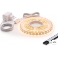 SETTI 1x LED-nauha MYLIVING LIGHTSTRIP LED/22W/230V 5 m + 5x upotettava profiili 1 m musta/valkoinen
