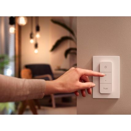 Setti 2 kpl himmennettäviä LED-lamppuja Philips Hue WHITE AMBIANCE GU10/4,2W/230V 2200-6500K + himmenninkytkin