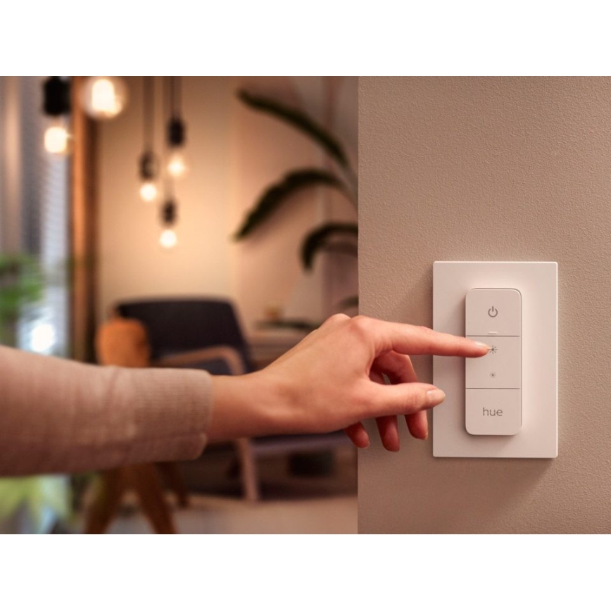 Setti 2 kpl himmennettäviä LED-lamppuja Philips Hue WHITE AMBIANCE GU10/4,2W/230V 2200-6500K + himmenninkytkin