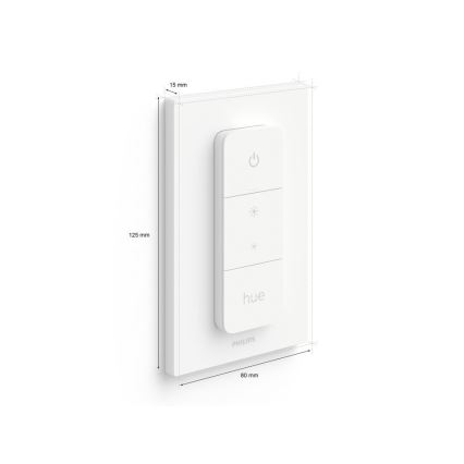 Setti 2 kpl himmennettäviä LED-lamppuja Philips Hue WHITE AMBIANCE GU10/4,2W/230V 2200-6500K + himmenninkytkin