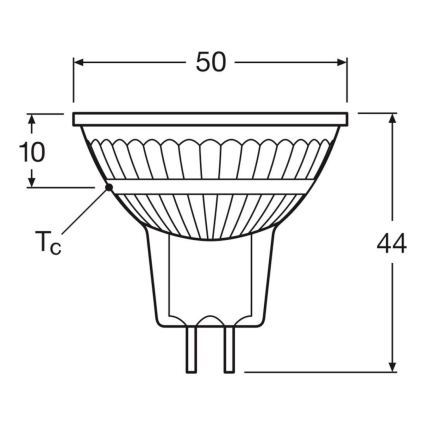 Setti 2 kpl LED-himmennettäviä MR16-reflektorilamppuja GU5,3/5W/12V 2700K 36° CRI 90 - Osram