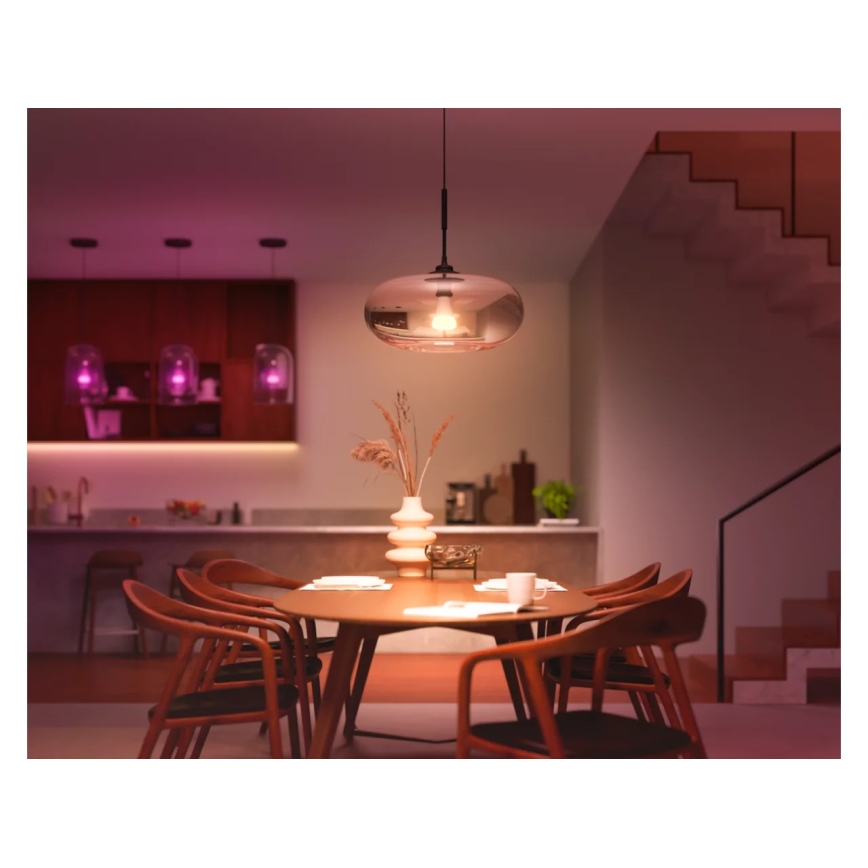 2 kpl Philips Hue WHITE AND COLOR AMBIANCE himmennettävä LED-lamppu E27/6W/230V 1000-20000K