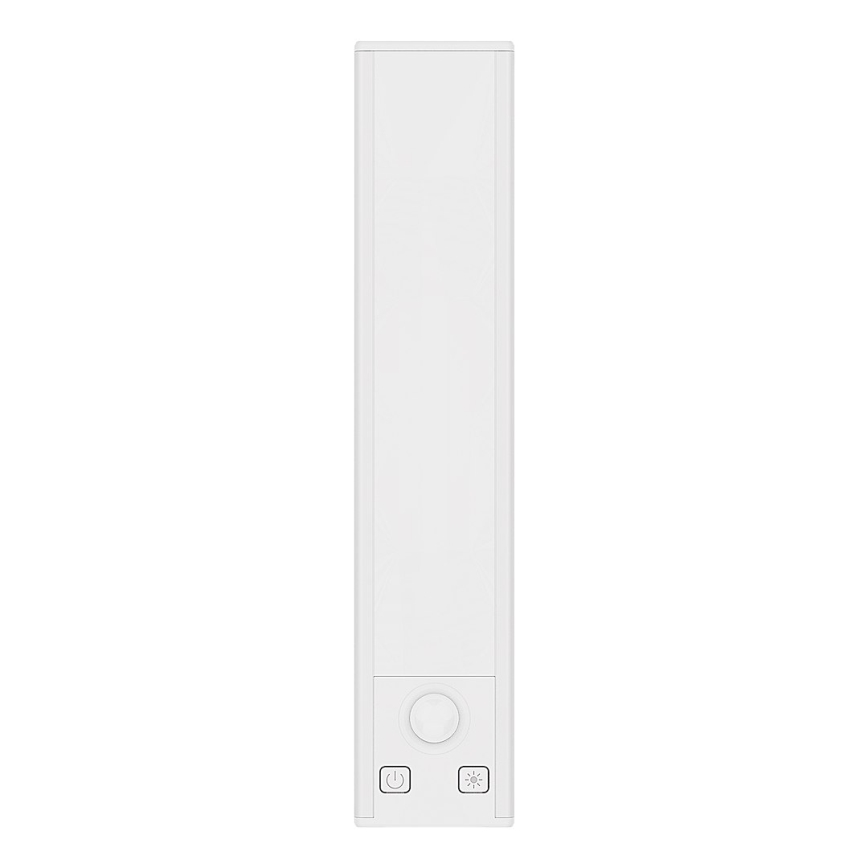 Setti 2 kpl ladattavia LED-huonekalavalaisimia liike- ja hämärätunnistimella VIRO LED/1W/3,7V 800 mAh 3000/4000/6500K 20 cm valkoinen