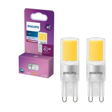 Setti 2 kpl Philips G9 LED-polttimoa, 3,2 W, 230 V, 4000 K