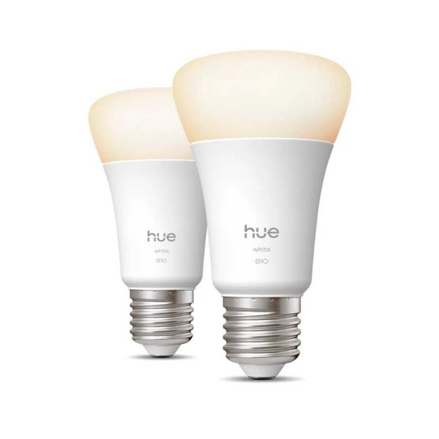 Setti 2 kpl Philips Hue WHITE himmennettäviä LED-lamppuja E27/7W/230V 2700K