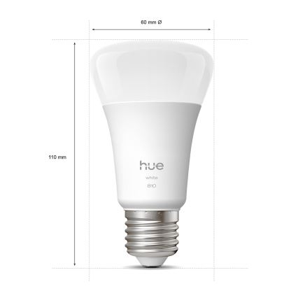 Setti 2 kpl Philips Hue WHITE himmennettäviä LED-lamppuja E27/7W/230V 2700K