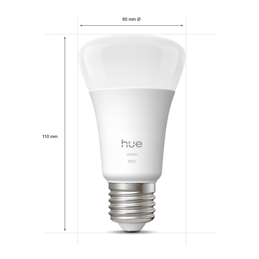 Setti 2 kpl Philips Hue WHITE himmennettäviä LED-lamppuja E27/7W/230V 2700K