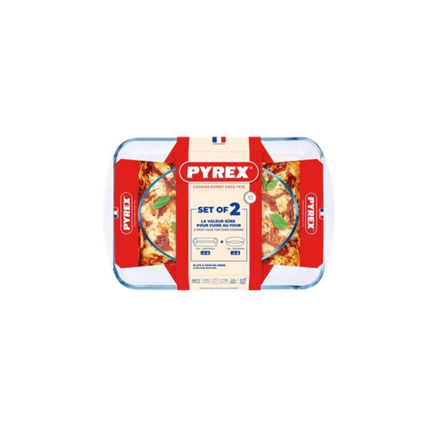 Setti 2 kpl PYREX-uunivuokia 3,7/2,2 l