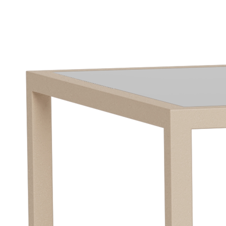 Setti 2 kpl SARON-sohvapöytiä 90x50 cm, harmaa/kirkas