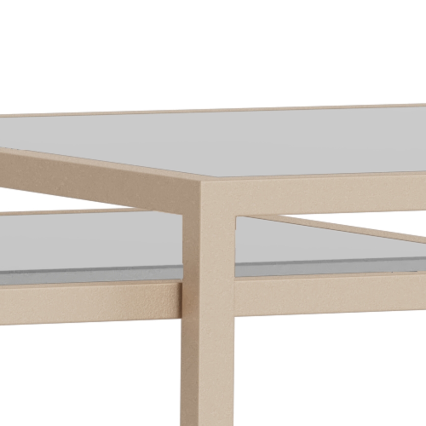 Setti 2 kpl SARON-sohvapöytiä 90x50 cm, harmaa/kirkas