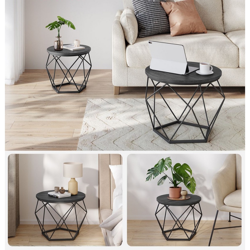 SETTI 2 kpl TALIA-sohvapöytiä, musta