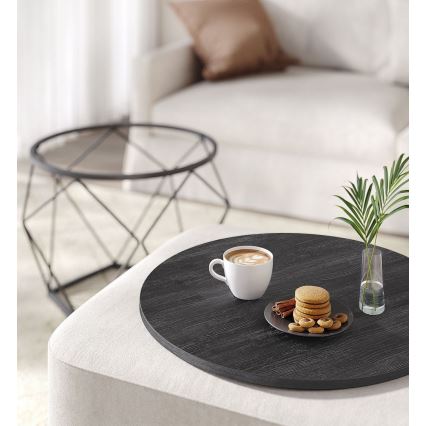 SETTI 2 kpl TALIA-sohvapöytiä, musta