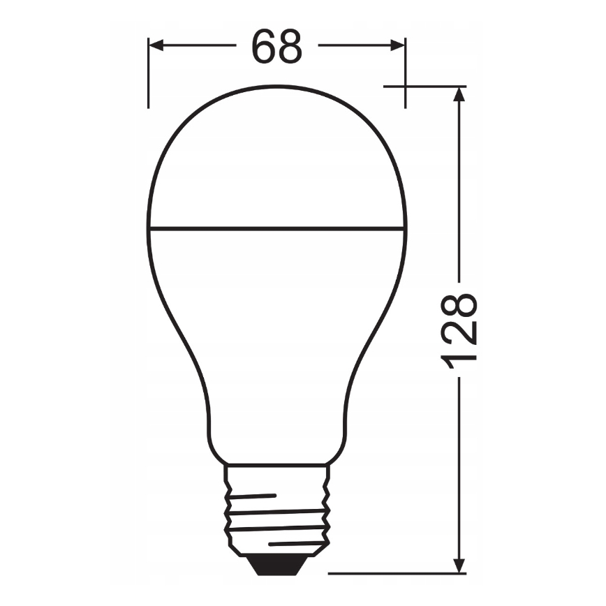SETTI 2 kpl VALUE CLASSIC LED-lamppuja E27/19W/230V 2700K - Osram