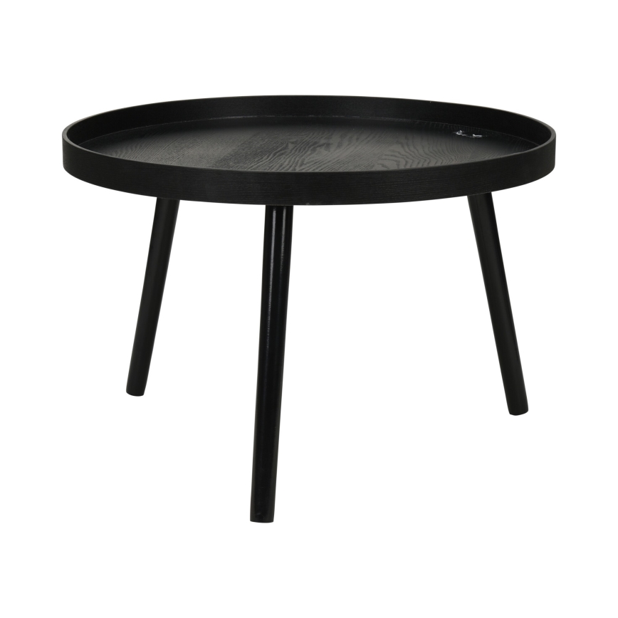 SETTI 2 kpl VERDE-sohvapöytiä Ø 60/38 cm, musta