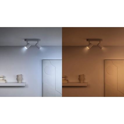 2 kpl himmennettäviä LED-polttimoita liiketunnistimella PAR16 GU10, 4,7 W / 230 V, 2700–6500 K, Ra 90, Wi‑Fi - WiZ