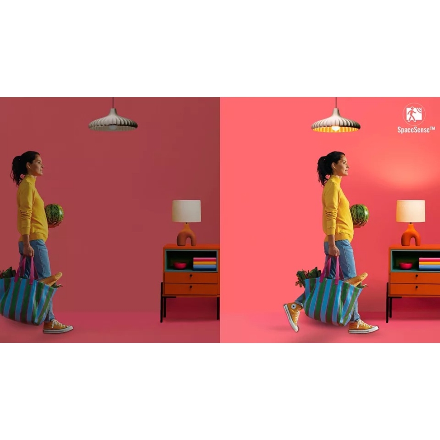 2 kpl himmennettäviä LED-polttimoita liiketunnistimella PAR16 GU10, 4,7 W / 230 V, 2700–6500 K, Ra 90, Wi‑Fi - WiZ