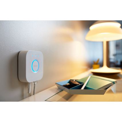 Setti 2x himmennettävää Philips Hue WHITE AMBIANCE GU10 LED-lamppua 4,2W/230V 2200-6500K + Hue Bridge