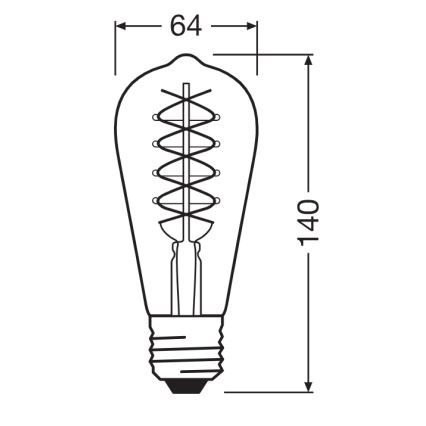 Setti 2x himmennettäviä LED-vintage-filamenttilamppuja E27/7,8W/230V 1800K - Osram