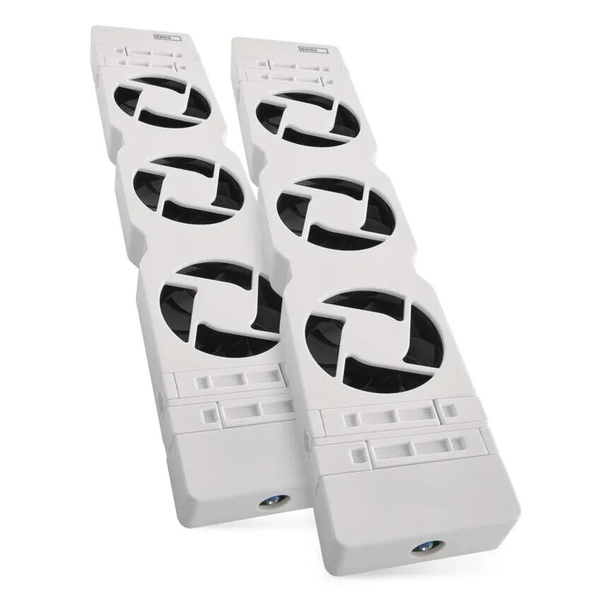 SETTI 2x Jäähdyttimen tuuletin 5/230V valkoinen