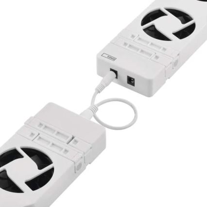 SETTI 2x Jäähdyttimen tuuletin 5/230V valkoinen