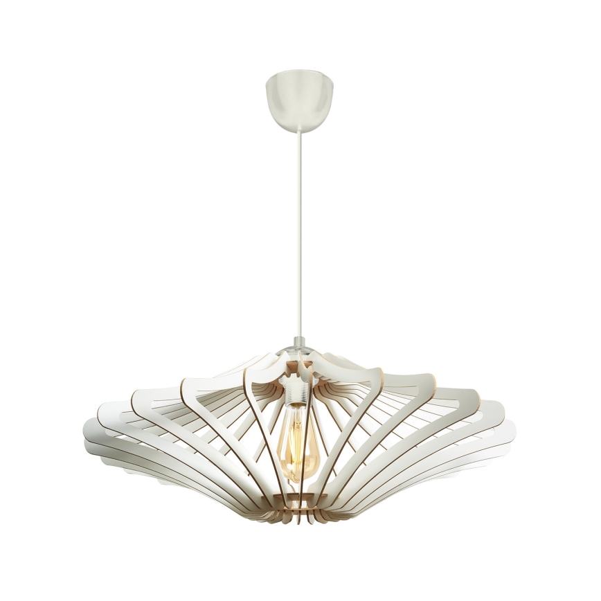 SETTI 2x Kattokruunu johdossa 1xE27/60W/230V valkoinen halkaisija 47 cm