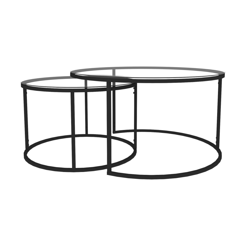 SETTI 2x Konferenssipöytä BELARUS musta