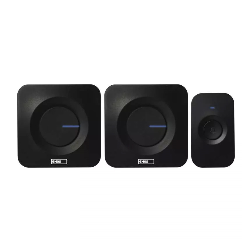 SETTI 2x Langaton akkukäyttöinen ovikello 3xAAA + 1xA23 IP56