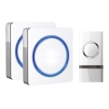SETTI 2x Langaton pistokeovikello 1L23 230V/12V IP44