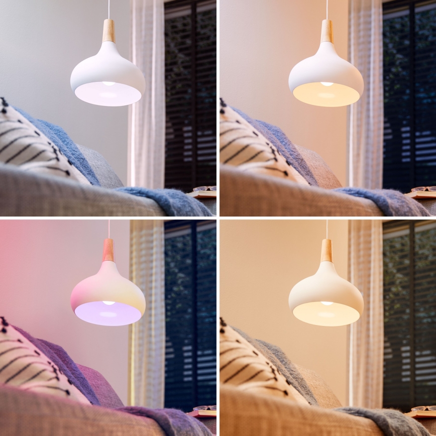 2 kpl Philips SMART A60 E27 himmennettävä RGB-LED-lamppu 8,5W/230V 2200-6500K