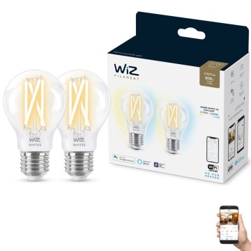 SETTI 2x LED Himmennettävä polttimo VINTAGE FILAMENT A60 E27/6,7W/230V Wi-Fi - WiZ
