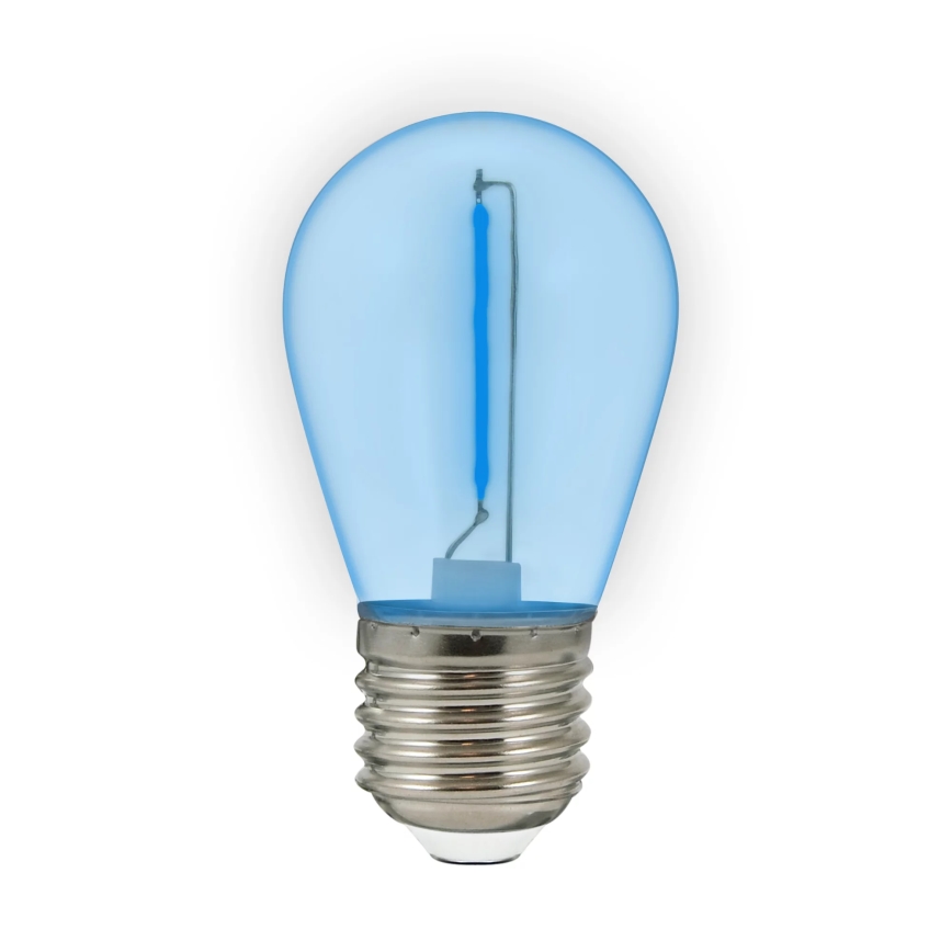 SARJA 2x LED-lamppu PARTY E27/0,3W/36V sininen