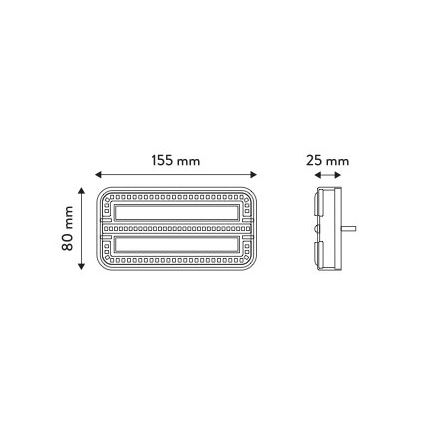 SETTI 2x LED Perävaunun valo dynaamisella vilkulla LED/12-24V IP65