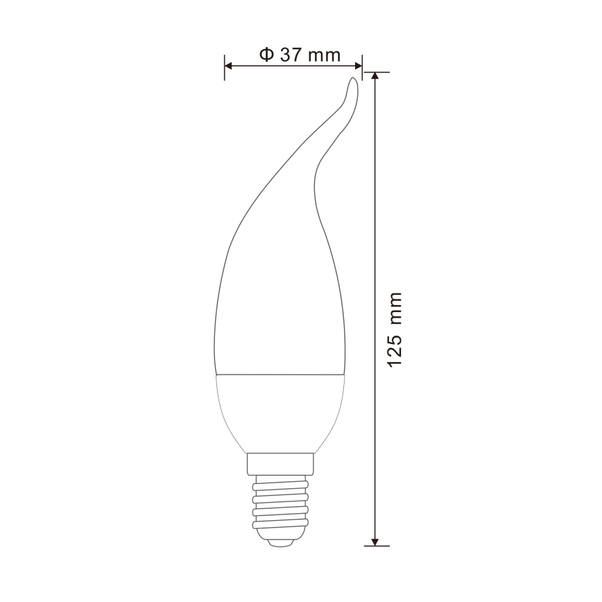 SETTI 2x LED-polttimo E14/3W/230V 3000K - Globo