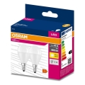 SETTI 2x LED-polttimo P45 E14/7W/230V 3000K - Osram