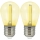 SETTI 2x LED-polttimo PARTY E27/0,3W/36V keltainen