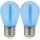 SETTI 2x LED-polttimo PARTY E27/0,3W/36V sininen