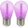 SETTI 2x LED Polttimo PARTY E27/0,3W/36V violetti
