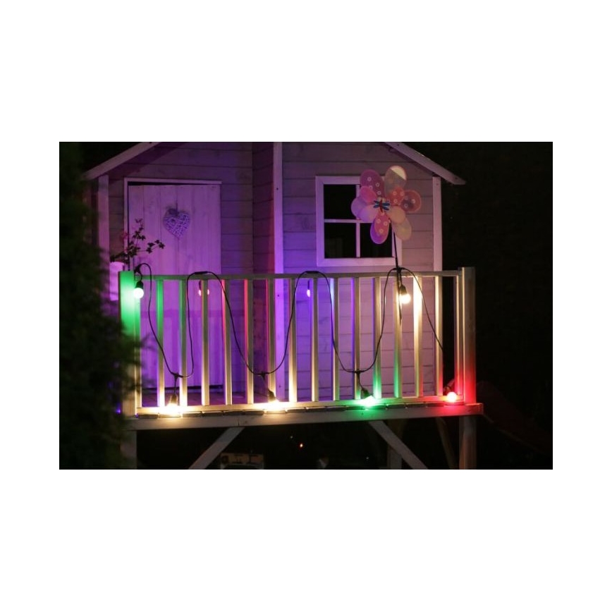 SETTI 2x LED-polttimo PARTY E27/0,5W/36V punainen