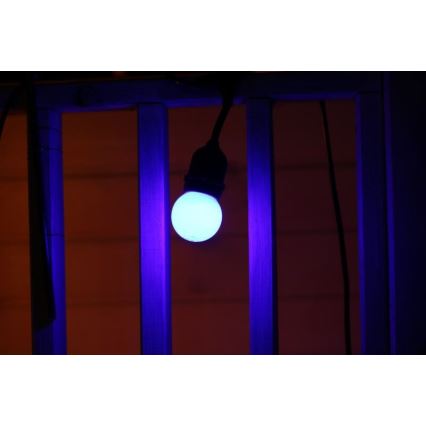 SETTI 2x LED-polttimo PARTY E27/0,5W/36V sininen