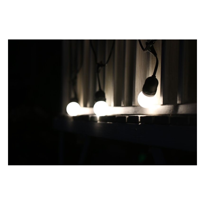 SETTI 2x LED-polttimo PARTY E27/0,5W/36V valkoinen