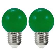 SETTI 2x LED-polttimo PARTY E27/0,5W/36V vihreä