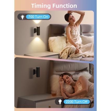 SETTI 2 kpl LED RGBW himmennettävät lamput MESH GU10/6,5W/230V 2700-6500K Wi-Fi - Aigostar