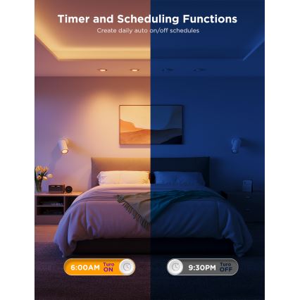 SETTI 2x LED RGBWW Himmennettävä lamppu GU10/4,8W/230V 2700-6500K Wi-Fi - Govee