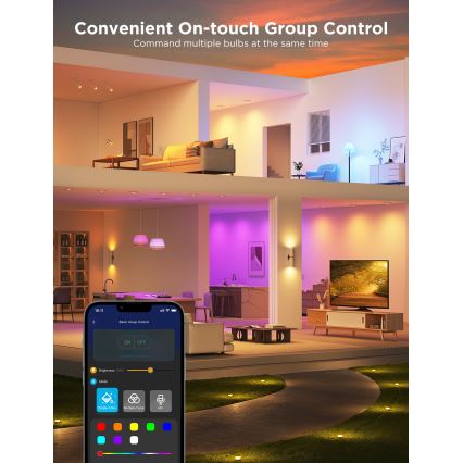 SETTI 2x LED RGBWW Himmennettävä lamppu GU10/4,8W/230V 2700-6500K Wi-Fi - Govee